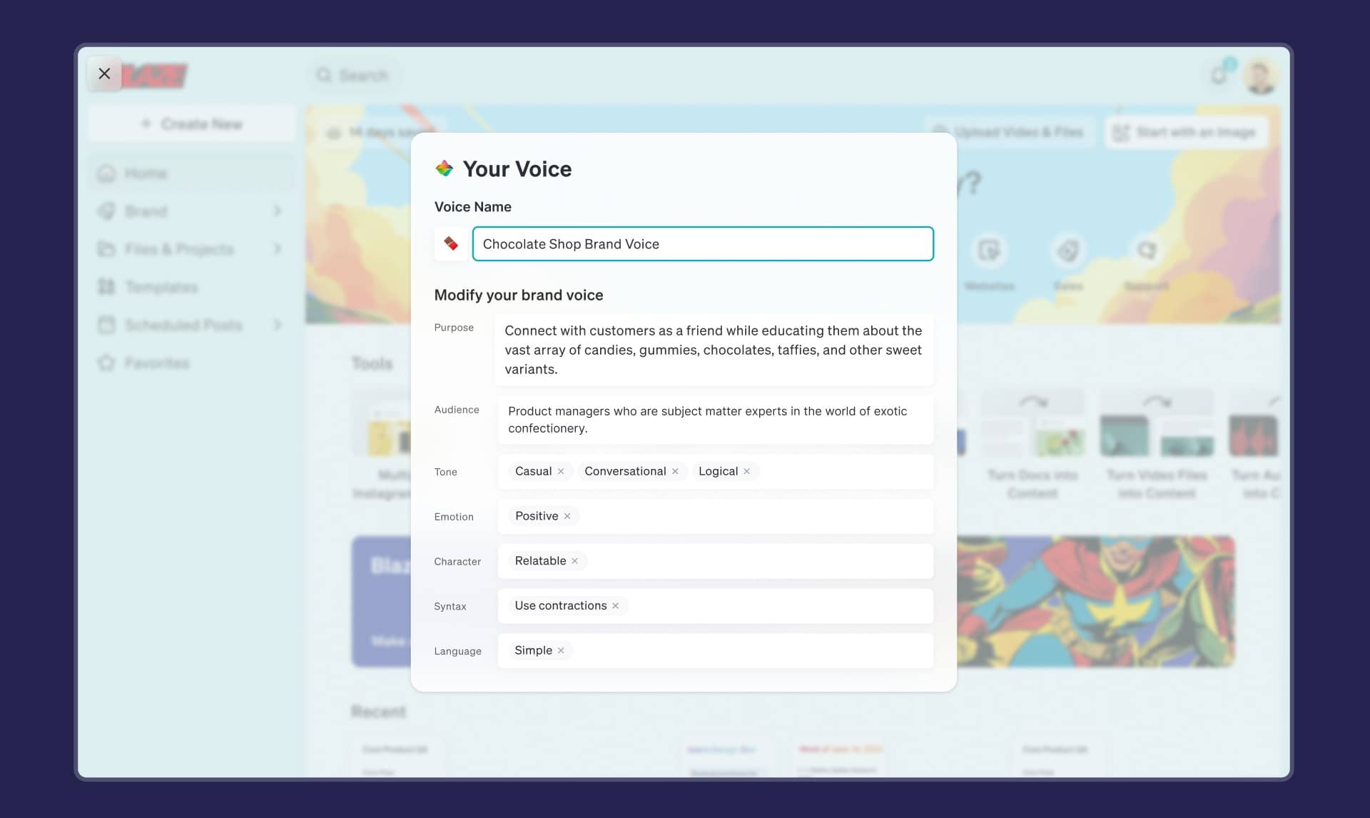 Free AI Brand Voice Generator! Analyze your website to create a brand voice with AI that sounds exactly like you. AI content creation tool for marketers